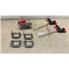 Image 1 : Jobmate 12-Piece Hobby Clamp Sets, 2 1/2” C-Clamp and 2 Quick-Release Bar Clamps