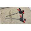Image 4 : Jobmate 12-Piece Hobby Clamp Sets, 2 1/2” C-Clamp and 2 Quick-Release Bar Clamps