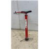 Image 4 : CCM Bicycle Floor Pump with 160 PSI Gauge, Red Hand Pump, Deluxe Siphon Pump