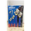 Image 2 : New Mastercraft 6-Piece Adjustable Wrench Set and 3-Piece 8” Pliers Set