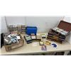 Image 1 : Large Lot of Cassette Tapes, Storage Cases, Louis Armstrong, Willie Nelson