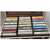 Image 3 : Large Lot of Cassette Tapes, Storage Cases, Louis Armstrong, Willie Nelson