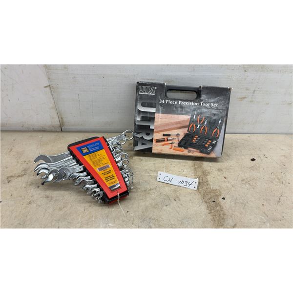 New Ultra Steel 34-Piece Precision Tool Set and Power Fist 22-Piece SAE/Metric Wrench Set