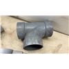 Image 5 : Assorted Grey PVC DWV Plumbing Fittings Including 3 and 4” Wyes, Tees, Elbows