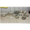 Image 1 : Silver-Plated Serving Set Including Trays, Ice Bucket, Goblets, Bowls
