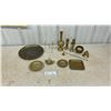 Image 1 : Vintage Brass Collection Including Nutcracker Stand, Engraved Vase, Bowls, Trays