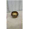 Image 2 : Vintage Brass Collection Including Nutcracker Stand, Engraved Vase, Bowls, Trays