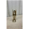 Image 5 : Vintage Brass Collection Including Nutcracker Stand, Engraved Vase, Bowls, Trays