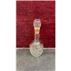 Image 5 : Assortment of Clear Glass Decanters, Etched Mugs, Stemmed Cordials