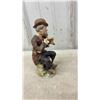 Image 22 : Vintage Blue and Gold Grecian-Style Pedestal Vase, Figurines, Pitchers, Ashtray
