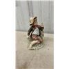 Image 23 : Vintage Blue and Gold Grecian-Style Pedestal Vase, Figurines, Pitchers, Ashtray