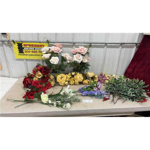 Large lot of Artificial Flowers