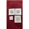 Image 1 : 1940, 41, and 50 Canada 5¢ Coins