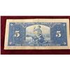 Image 3 : 1937 Canada $5 Bill