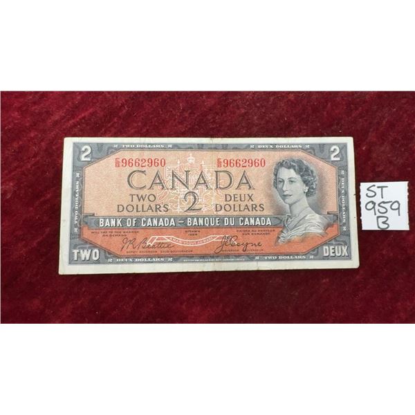 1954 Canada “Devils Hair” $2 Bill