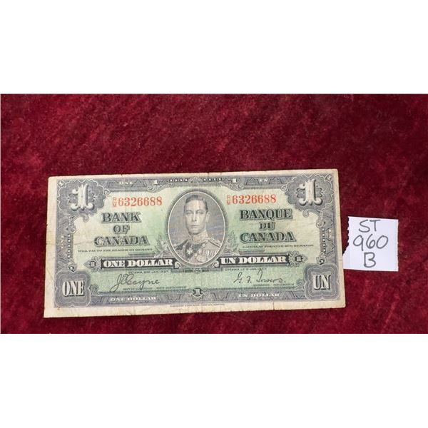 1937 Canada $1 Bill