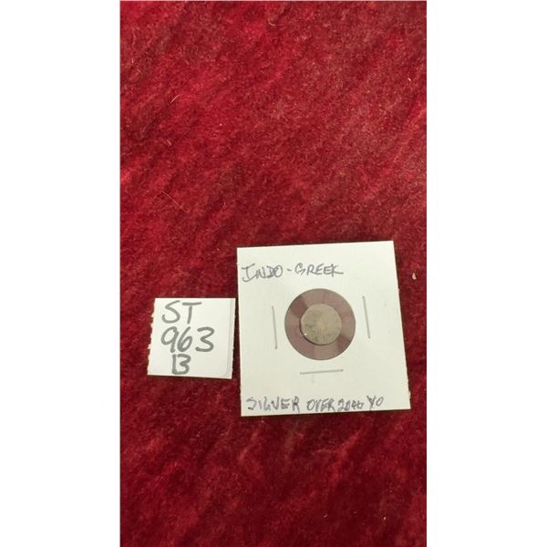 Indo-Greek Drachma Silver Coin More than 2000 Years Old