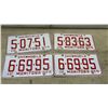 Image 2 : Vintage 1976 and 1976-1979 Manitoba Snowmobile License Plates, Set of 6