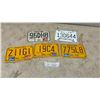 Image 1 : Vintage Canadian Motorcycle License Plates, 1973 BC and 1976-1983 Manitoba, Set of 5