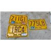 Image 3 : Vintage Canadian Motorcycle License Plates, 1973 BC and 1976-1983 Manitoba, Set of 5