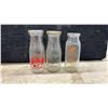 Image 3 : Vintage Glass Milk Bottles, Stacey Bros., Silverwood's, Kemp's Dairy, Co-Operative