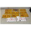 Image 1 : 11 Manitoba "Friendly" License Plates, 1976 Yellow and 1983