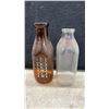 Image 5 : Vintage Glass Milk Bottles Including Borden's, Sundale, Multi-Milk and More, Set of 5