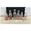 Image 1 : Vintage Glass Milk Bottles Including Multi-Milk, Palm Dairies, Rodewald Farms Dairy