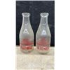 Image 2 : Vintage Glass Milk Bottles Including Multi-Milk, Palm Dairies, Rodewald Farms Dairy
