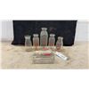 Image 1 : Seven Vintage Glass Milk Bottles Including Silverwood's, Stacey Bros., Wilson's, Page's