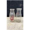 Image 5 : Seven Vintage Glass Milk Bottles Including Silverwood's, Stacey Bros., Wilson's, Page's