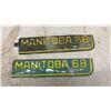 Image 2 : Vintage Manitoba License Plate Tabs, 1962, 1967, 1968, and 1970, Set of 7