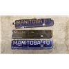 Image 4 : Vintage Manitoba License Plate Tabs, 1962, 1967, 1968, and 1970, Set of 7