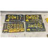 Image 2 : Vintage Manitoba License Plates From 1958, 1963, and 1964 Including Farm and Trailer, Lot of 9