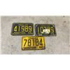 Image 6 : Vintage Manitoba License Plates From 1958, 1963, and 1964 Including Farm and Trailer, Lot of 9