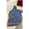 Image 8 : Vintage Hudson’s Bay Company Red Wool Parka With Fur Trim Hood. Tree/Igloo Appliqués comes with