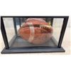 Image 2 : Vintage Winnipeg Blue Bombers Autographed 1980s J5V Game Football In Display Case