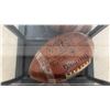 Image 3 : Vintage Winnipeg Blue Bombers Autographed 1980s J5V Game Football In Display Case