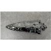 Image 5 : Large Vintage First Nations Obsidian Hand Knapped Spear Point, 6” Long