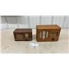 Image 1 : Two Antique Wood Case Tube Radios, Viking and Westinghouse