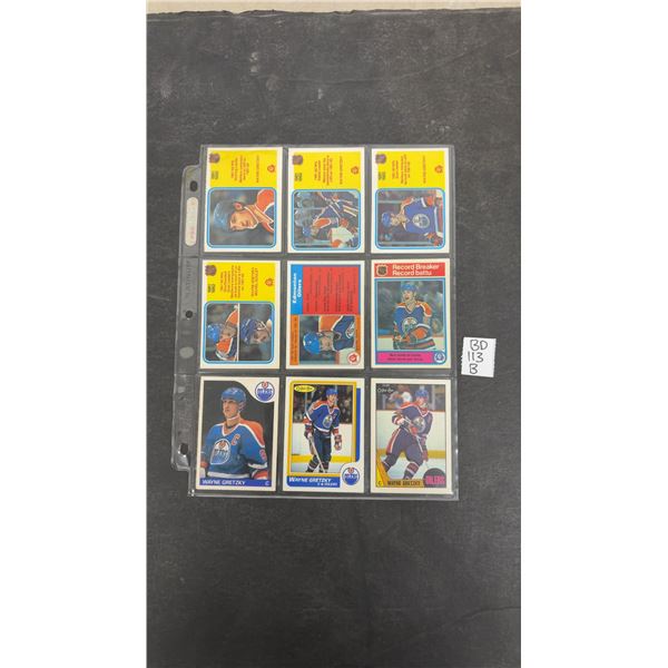Vintage Wayne Gretzky Edmonton Oilers O-Pee-Chee 1980s Hockey Cards
