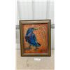 Image 1 : Mid Century Style Framed Oil Painting On Canvas, Signed - 24” x 20” in frame