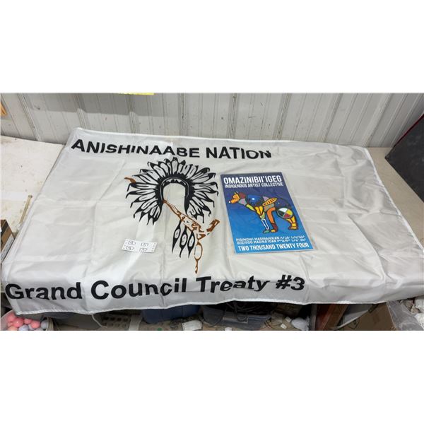 Full Size First Nations Anishinaabe Treaty Flag And Large Art Print Calendar