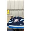 Image 1 : Winnipeg Jets Patrik Laine Men’s XL Hockey Jersey and Funko Pop Figure
