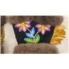 Image 3 : Vintage First Nations Cree Beaded Moosehide Gauntlets Fur Trim Gloves, Men’s Size Large