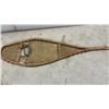 Image 5 : Vintage Wooden-Frame Snowshoes with Rawhide Netting, 37 × 11”