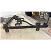Image 6 : Pair of Decorative Wrought Iron Wall-Mounted Hanging Basket Brackets With Deer Silhouette, 24 × 38”
