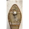 Image 3 : Vintage Wooden Snowshoes with Rawhide Lacing, Huron Style, 42 × 14”