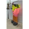 Image 3 : Grand Venture Plastics Frankenstein's Monster "Pink Jacket Frankie" Halloween Blow Mold, 35” Tall