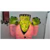 Image 4 : Grand Venture Plastics Frankenstein's Monster "Pink Jacket Frankie" Halloween Blow Mold, 35” Tall